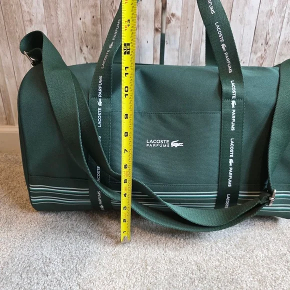 Lacoste Green Duffel Travel bag with White Accents - Picture 5 of 8